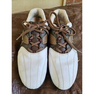 Nike Air Max Revive Golf Shoe Men’s 11 (317628-102) White Brown Softspikes